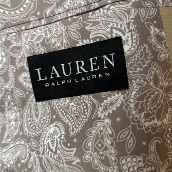 Lauren Ralph Lauren Latrobe UltraFlex Classic-Fit Suit Jacket Tan 44R - Picture 5 of 7